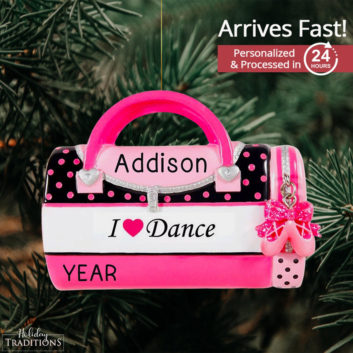 Dance Bag Christmas Ornament