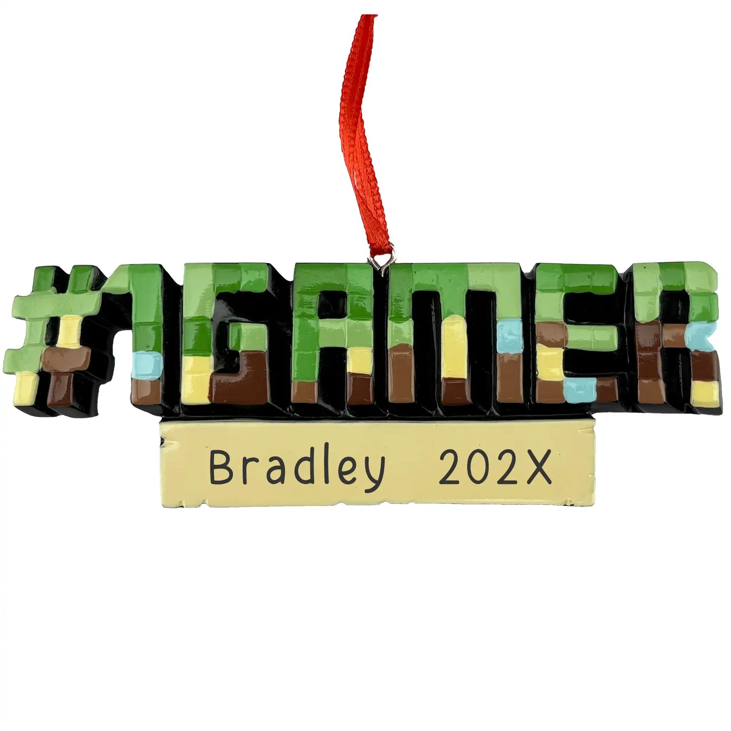 Minecraft #1 Gamer Personalized Ornament