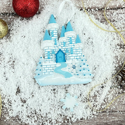 Frozen Ice Castle Personalied Ornament