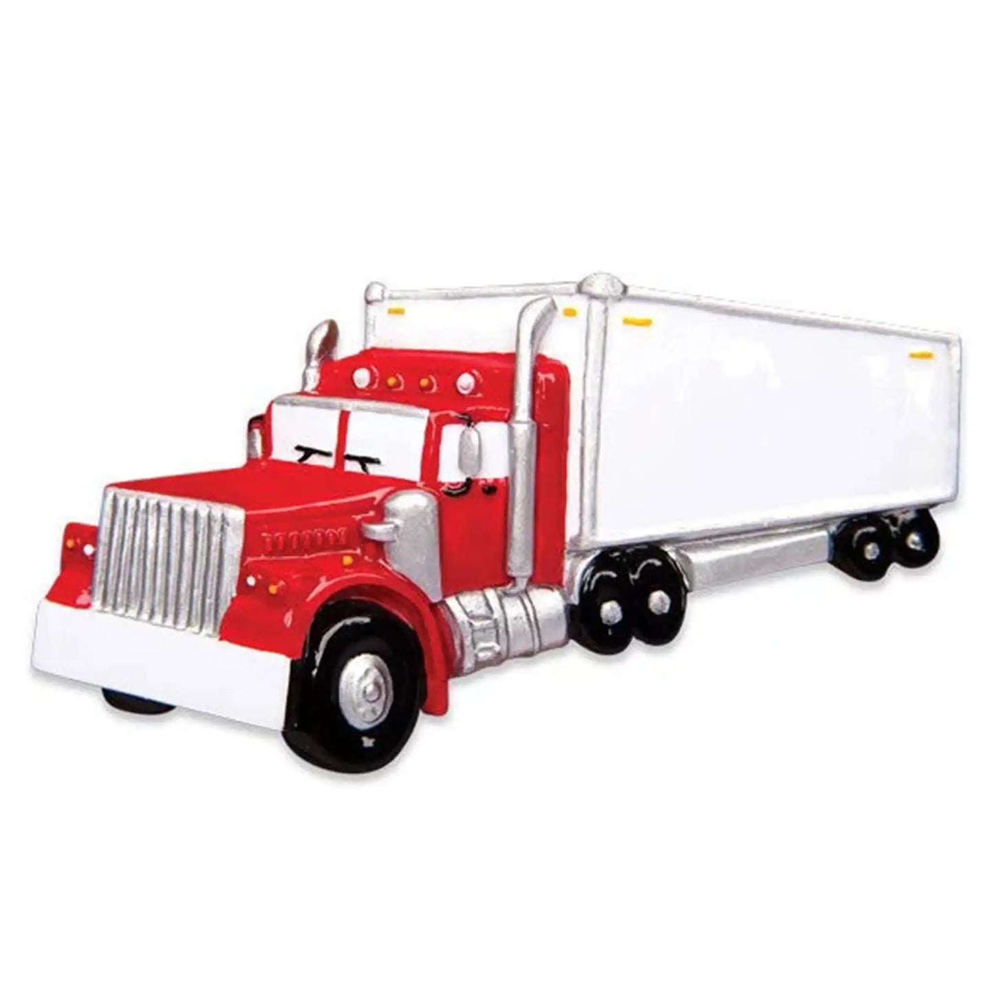 Semi Truck Driver Christmas Ornament