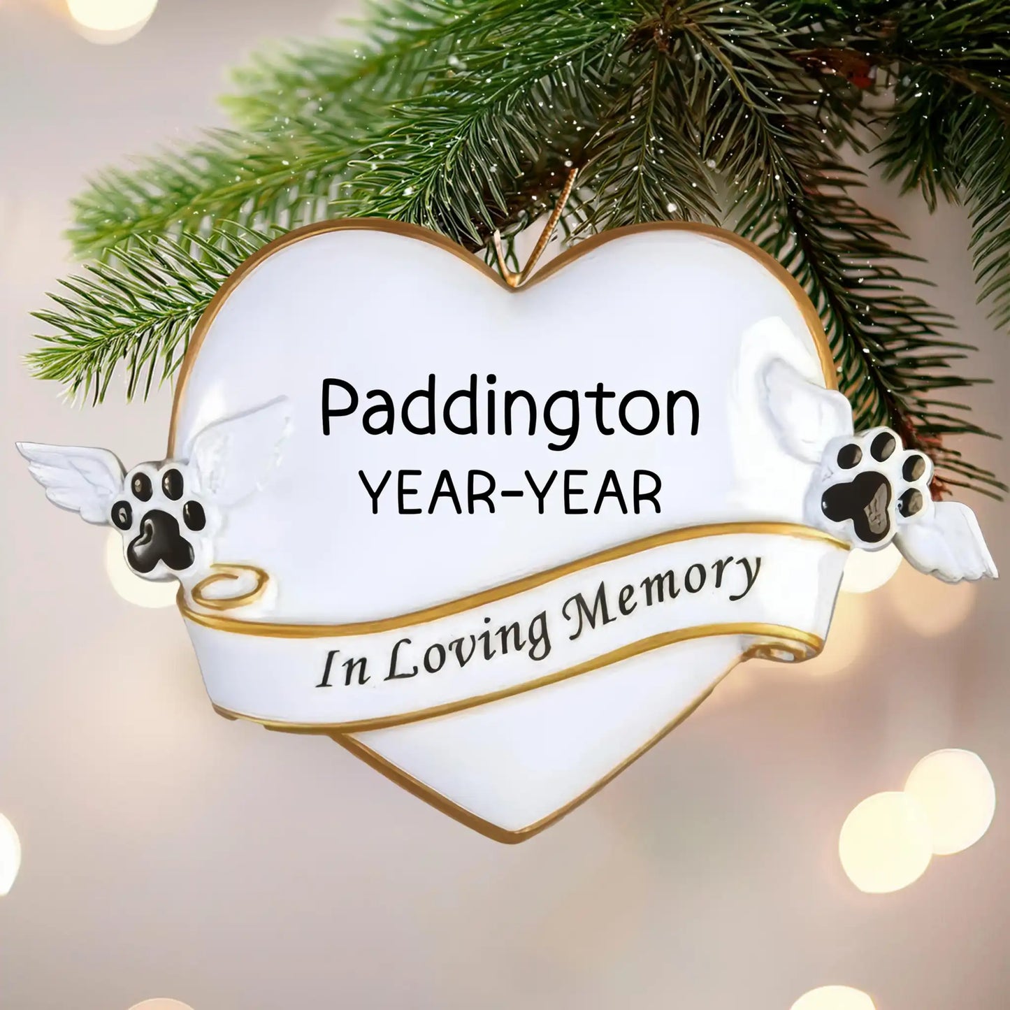Pet Memorial Remberance Personalized Ornament