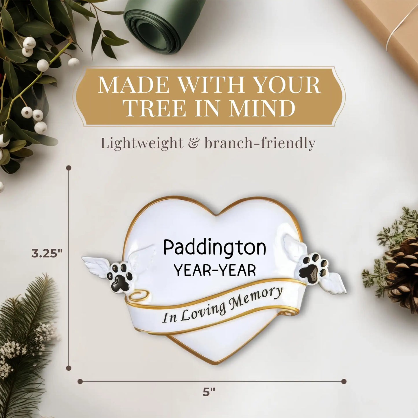 Pet Memorial Remberance Personalized Ornament