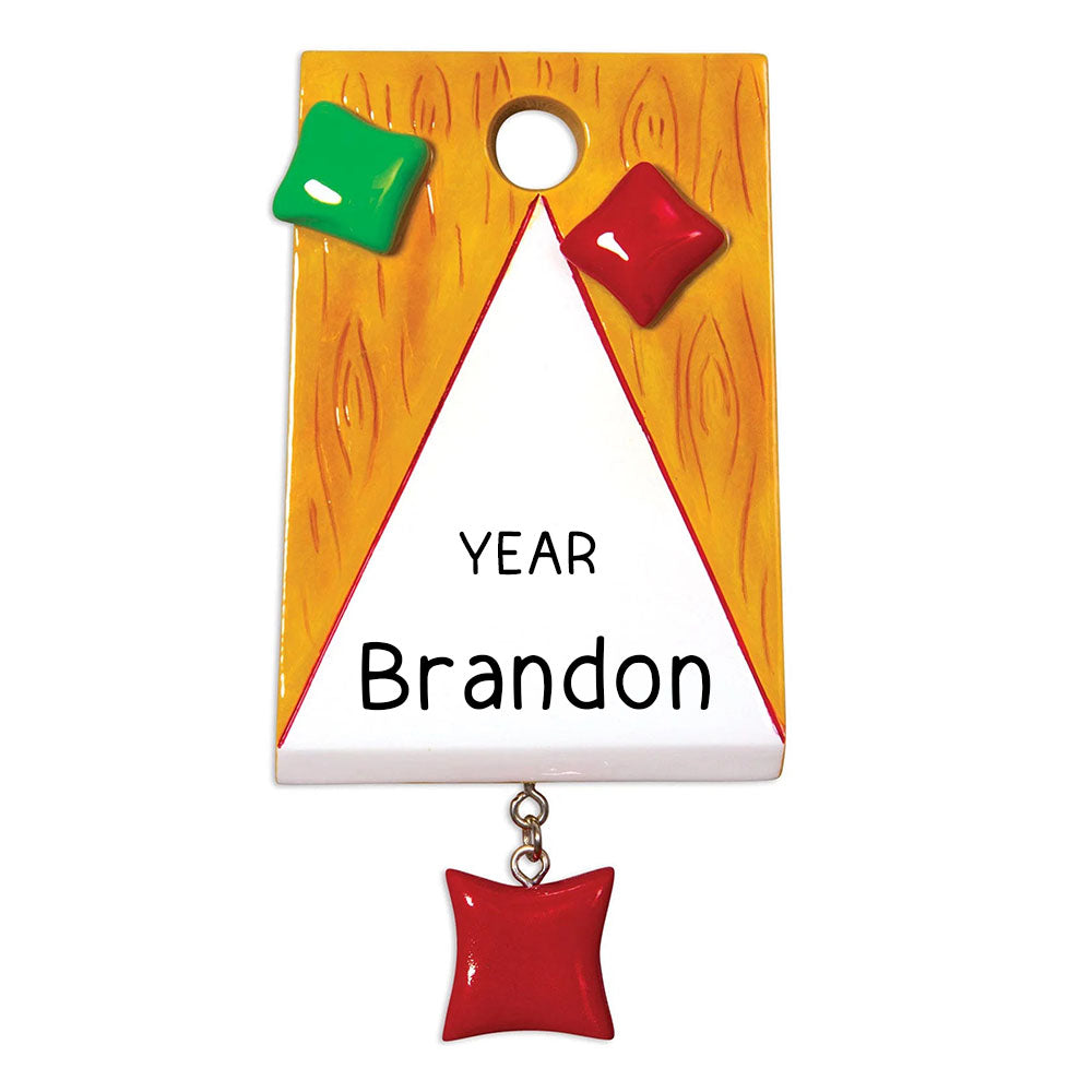 OR1540 Cornhole Personalized Christmas Ornament - Custom Gift for Friends and Relatives - Party Game Gift - website