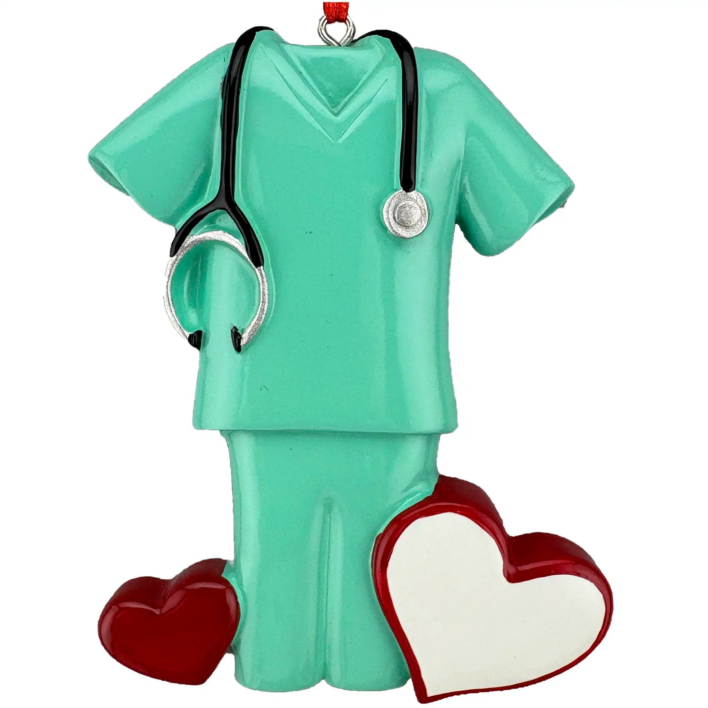 Green Scrubs Personalized Ornament