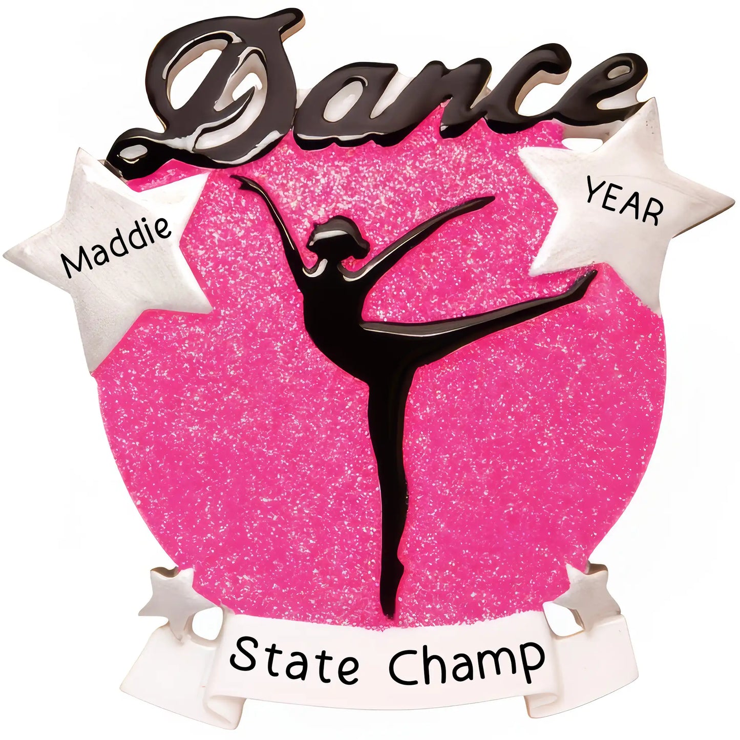 Dance Silhouette Personalized Ornament