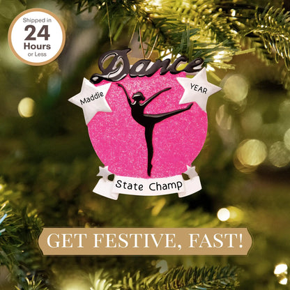 Adorno personalizado con silueta de baile