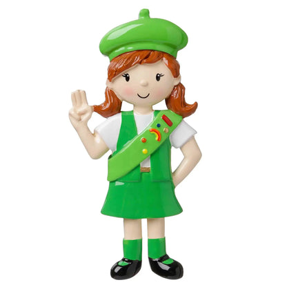 Girl Scout Green Christmas Ornament