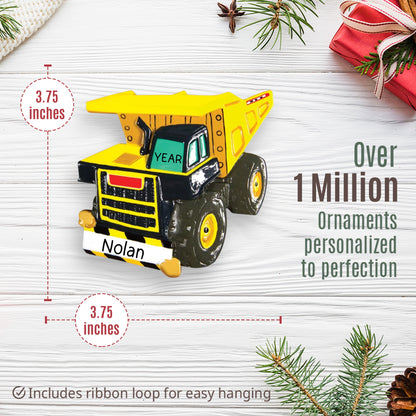 Dump Truck XL Christmas Ornament