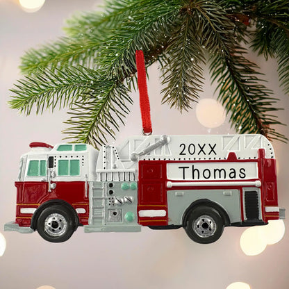 Fire Truck Personalized Ornament