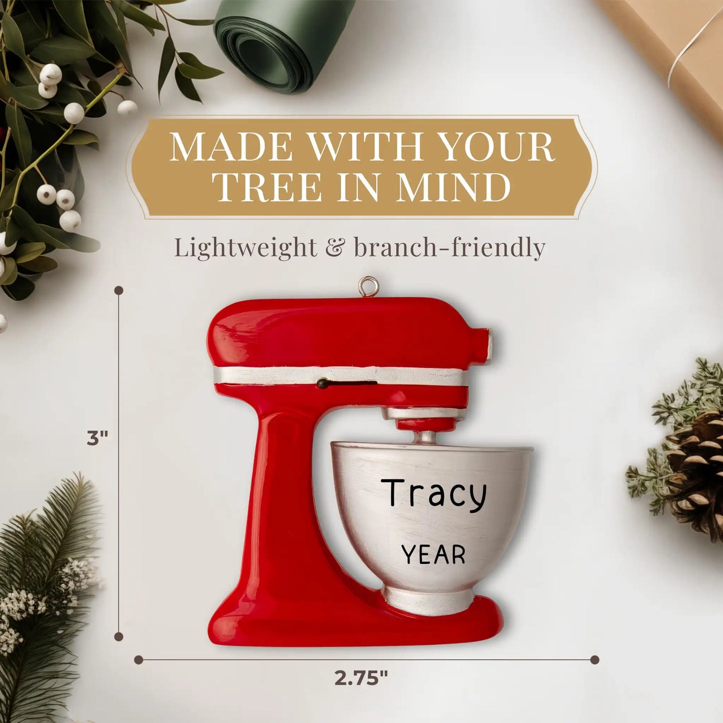 Food Mixer Christmas Ornament