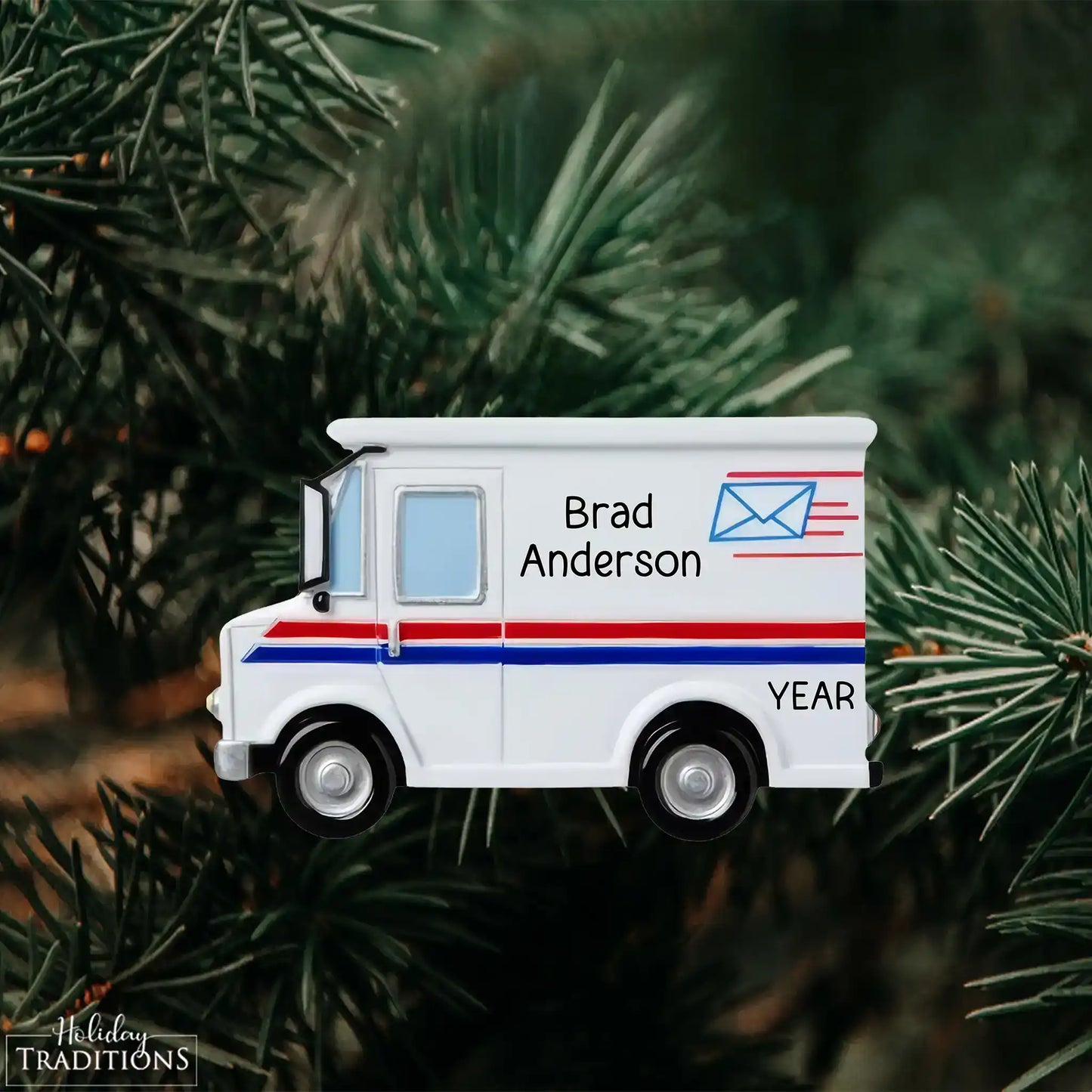 Adorno personalizado de camión de correos de cartero 