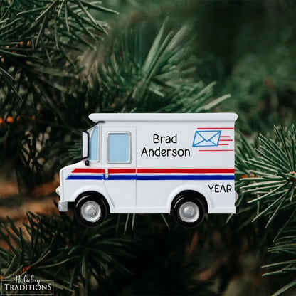 Adorno personalizado de camión de correos de cartero 