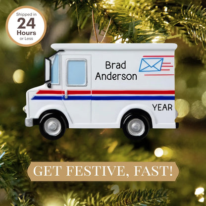 Adorno personalizado de camión de correos de cartero 