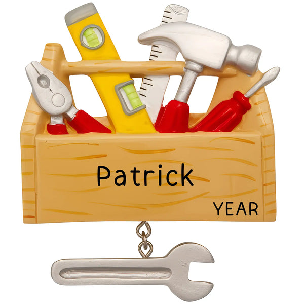 Handyman Toolbox Personalized Ornament