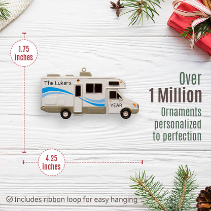 Camper RV Christmas Ornament