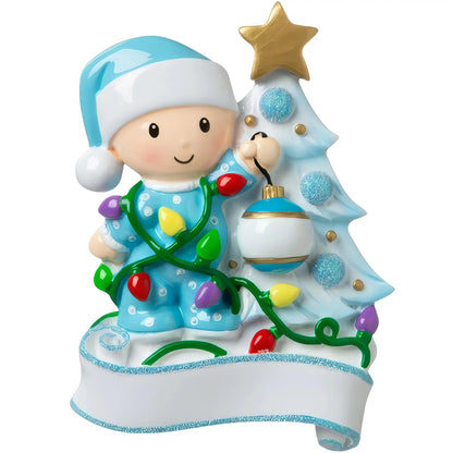 Blue Baby's 1st Christmas Ornament - Tree Decor