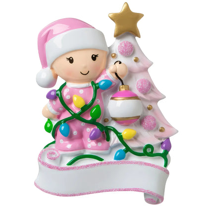 Pink Baby's 1st Christmas Ornament - Tree Decor