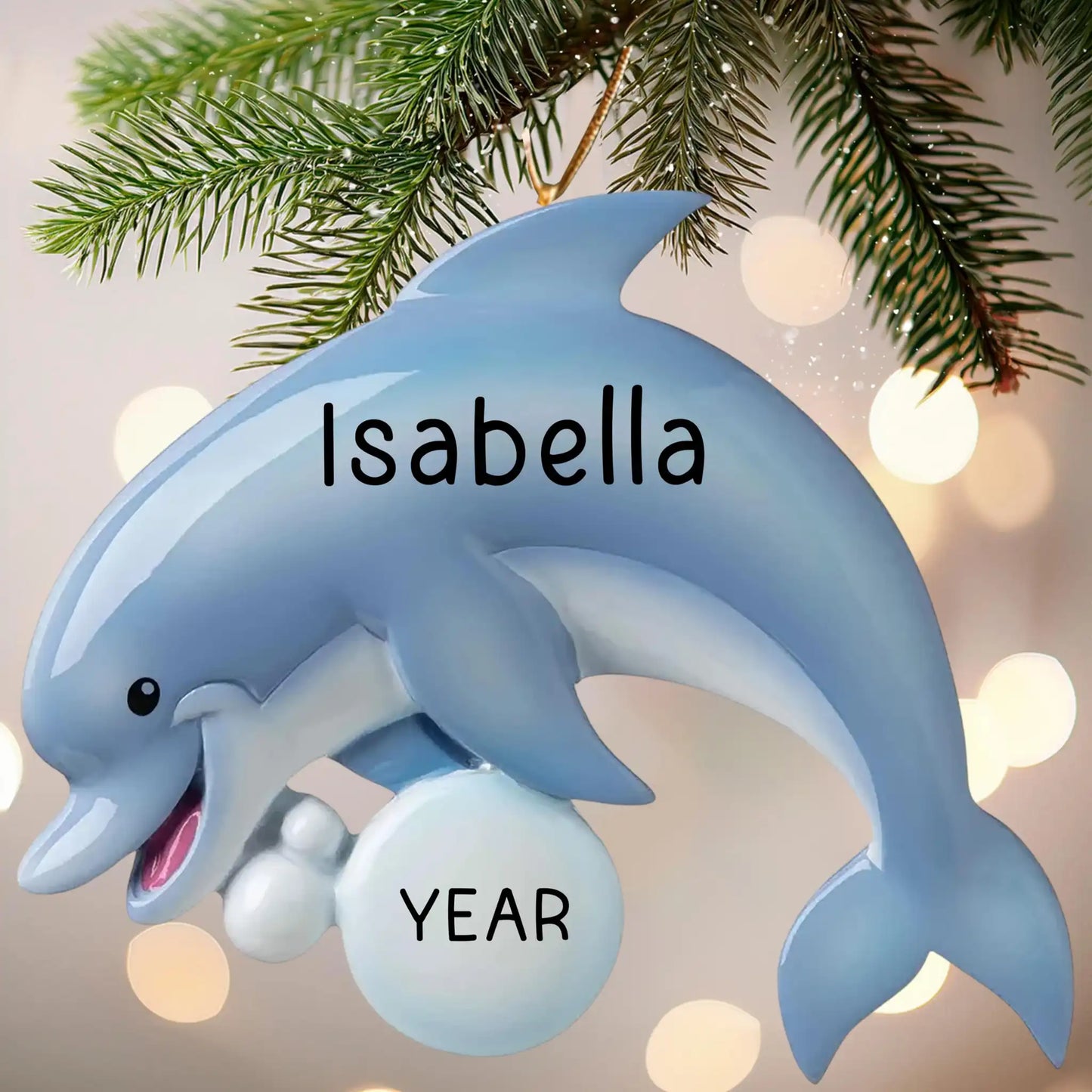 Dolphin Fun Christmas Ornament
