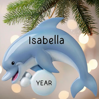 Dolphin Fun Christmas Ornament