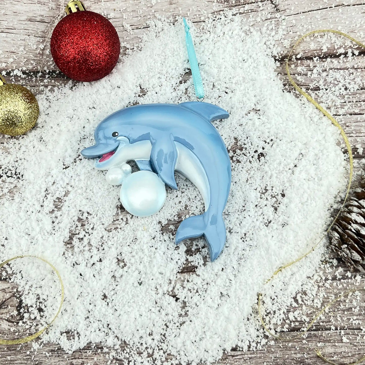 Dolphin Fun Christmas Ornament