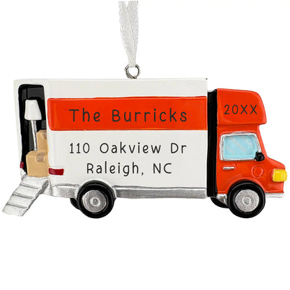 Moving Truck Personalized Ornament