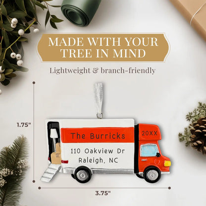 Moving Truck Personalized Ornament