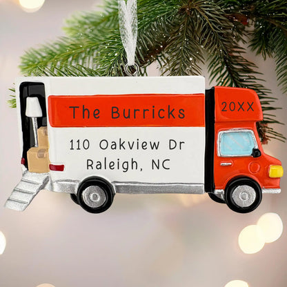 Moving Truck Personalized Ornament