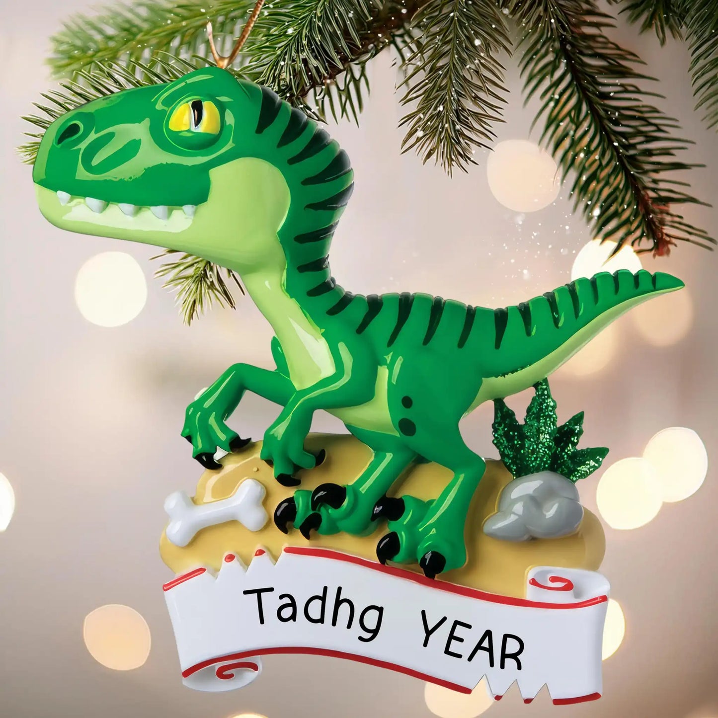 Dinosaur T-Rex Personalized Ornament