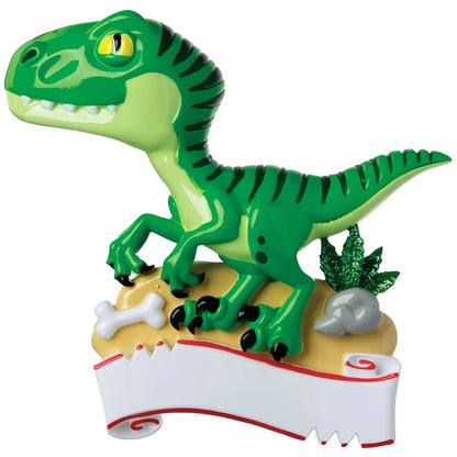 Dinosaur T-Rex Christmas Ornament - Banner