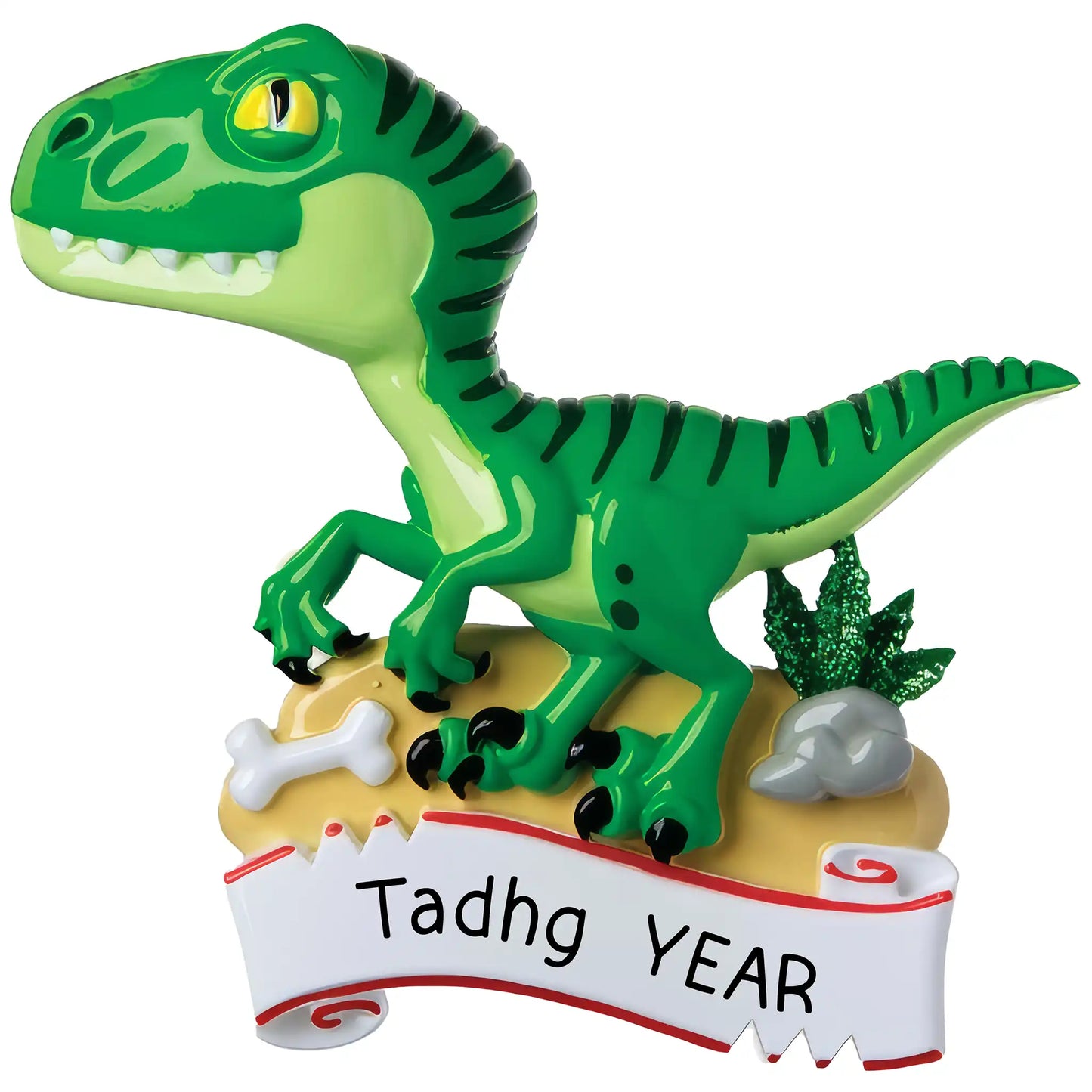 Dinosaur T-Rex Christmas Ornament - Banner