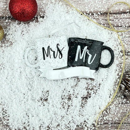 Mr & Mrs Couple Mug Personalized Ornament