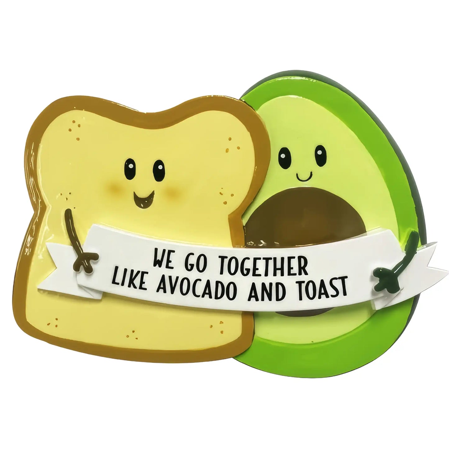 Avocado & Toast Christmas Ornament