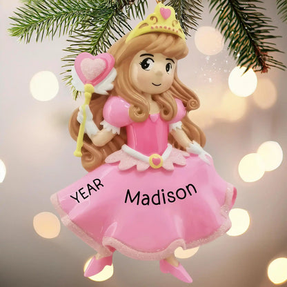 Princess Pink Christmas Ornament