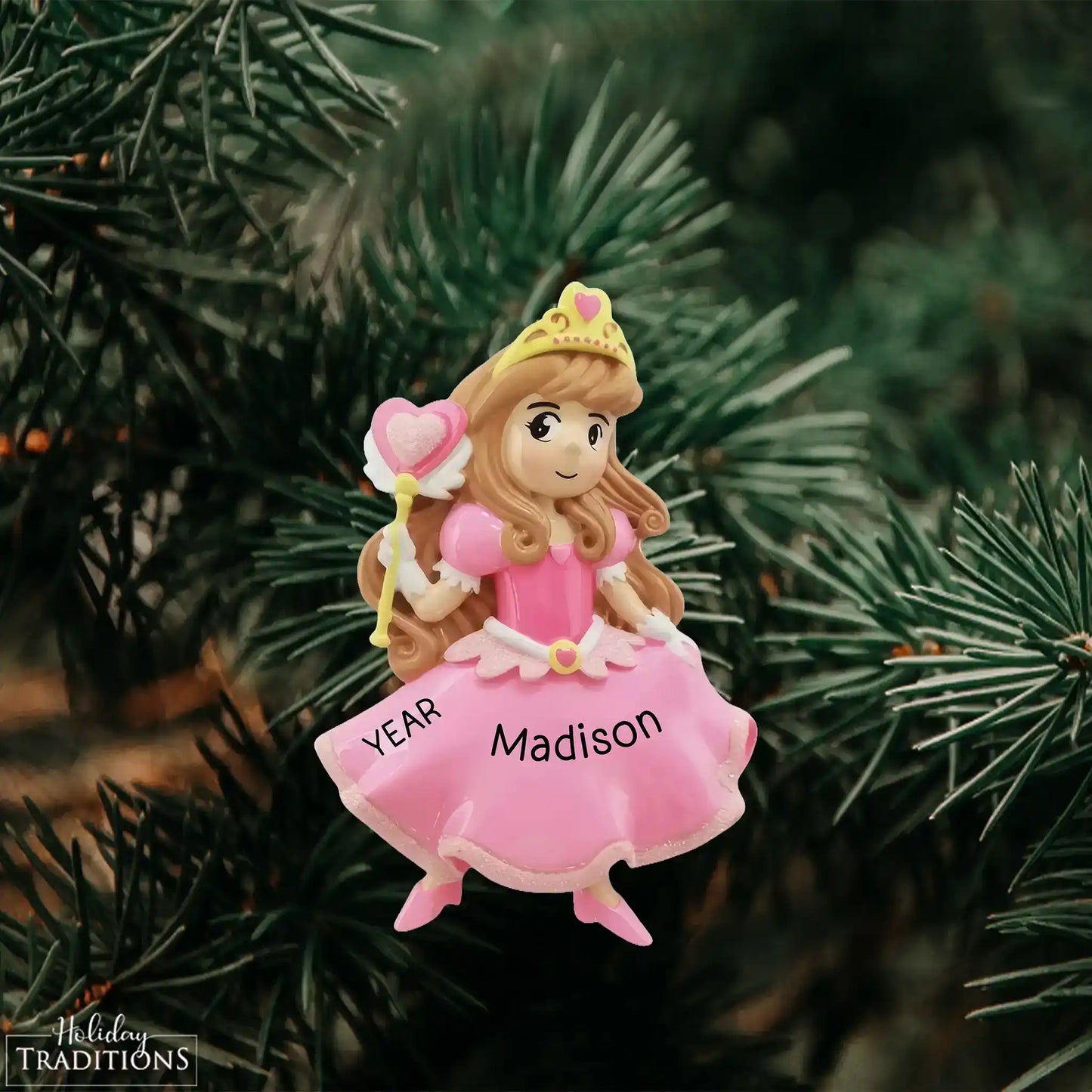 Princess Pink Christmas Ornament