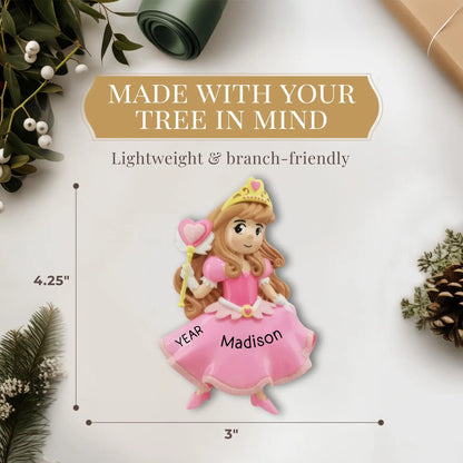 Princess Pink Christmas Ornament