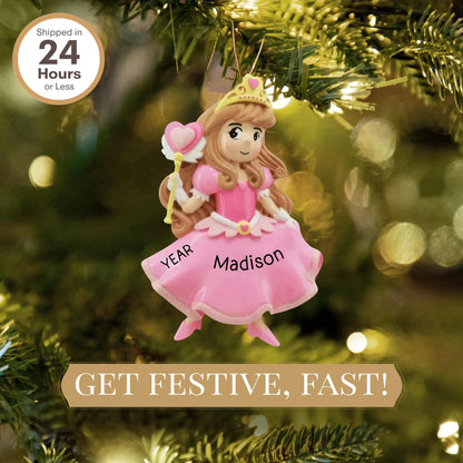 Princess Pink Christmas Ornament