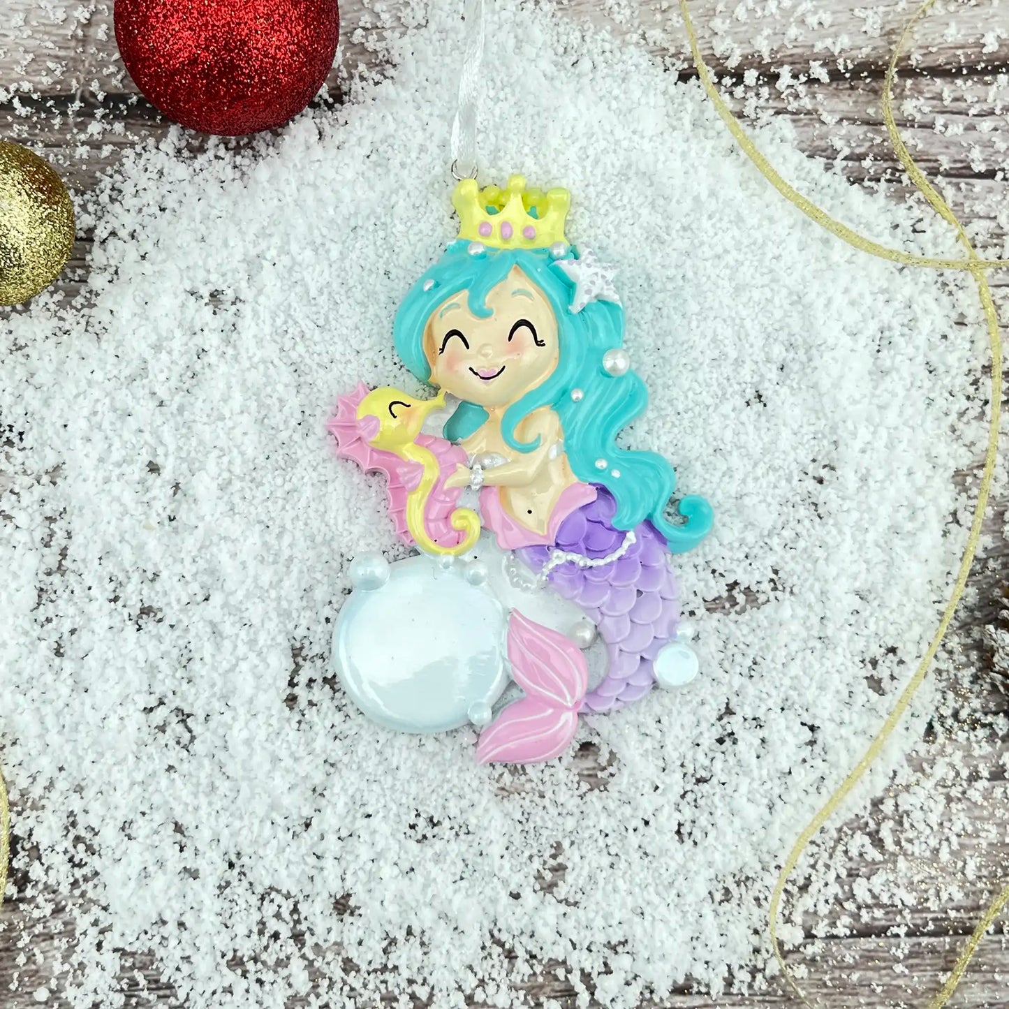 Mermaid Girl Christmas Ornament