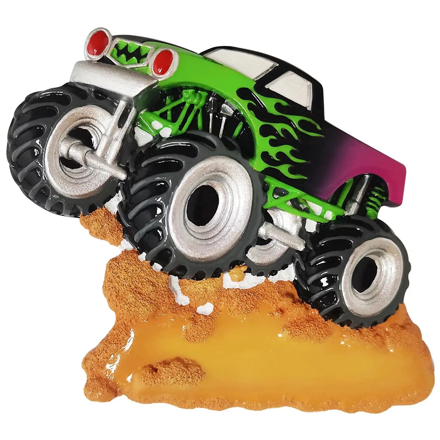 Grave Digger Monster Truck Muddin' Christmas Ornament