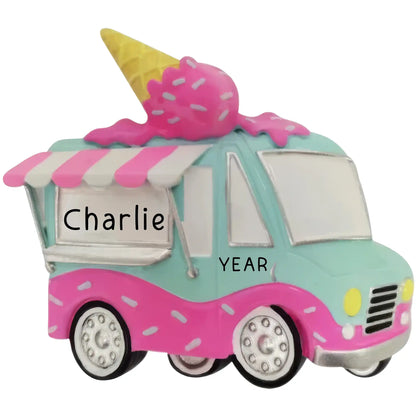 Ice Cream Truck Christmas Ornament