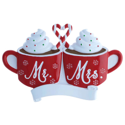 Mr & Mrs Hot Cocoa Christmas Ornament