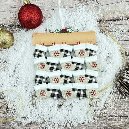 Mantle Family of 20 Christmas Ornament