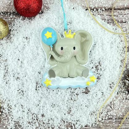 Adorno navideño de elefante para bebé niño 