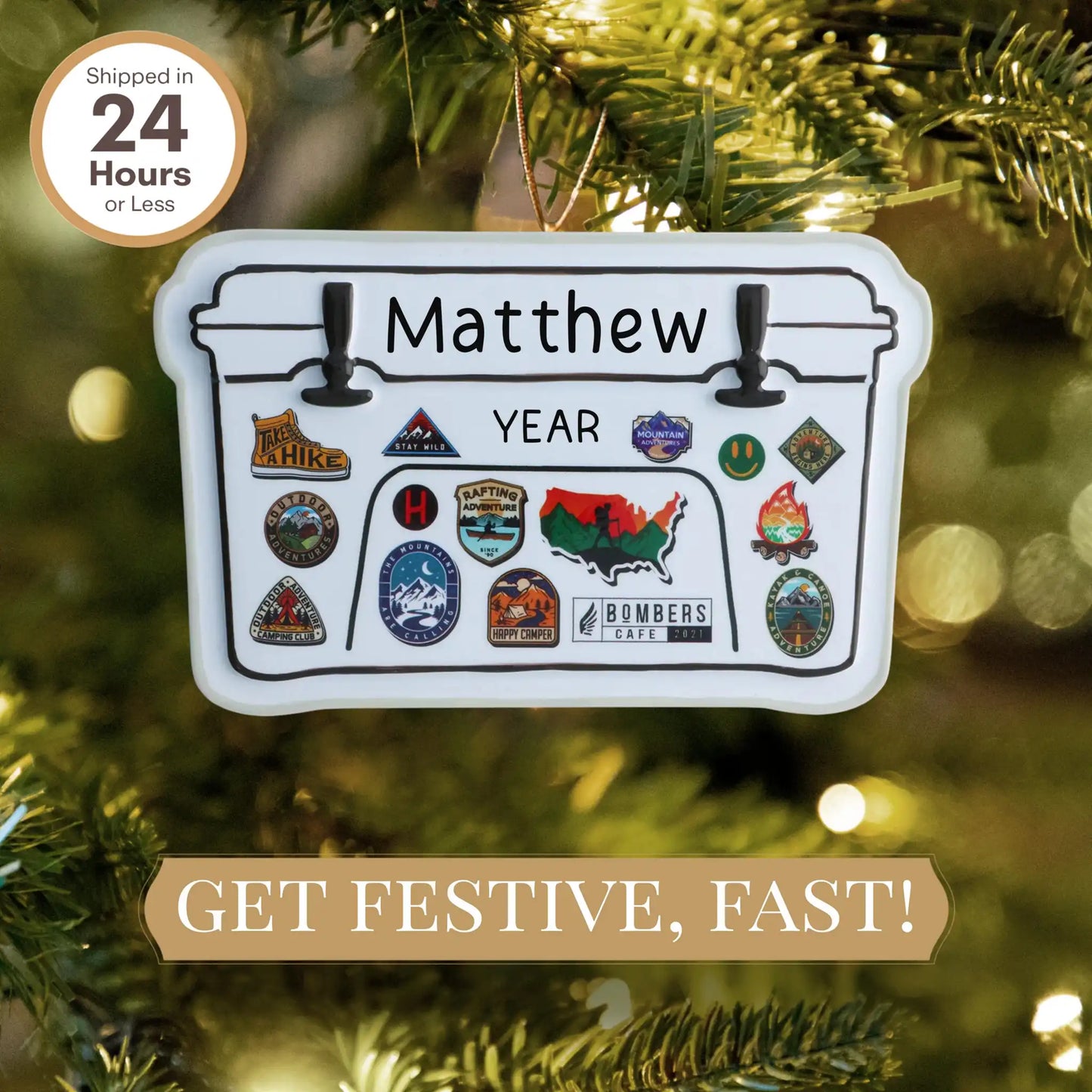 Adorno navideño Yeti Cooler 