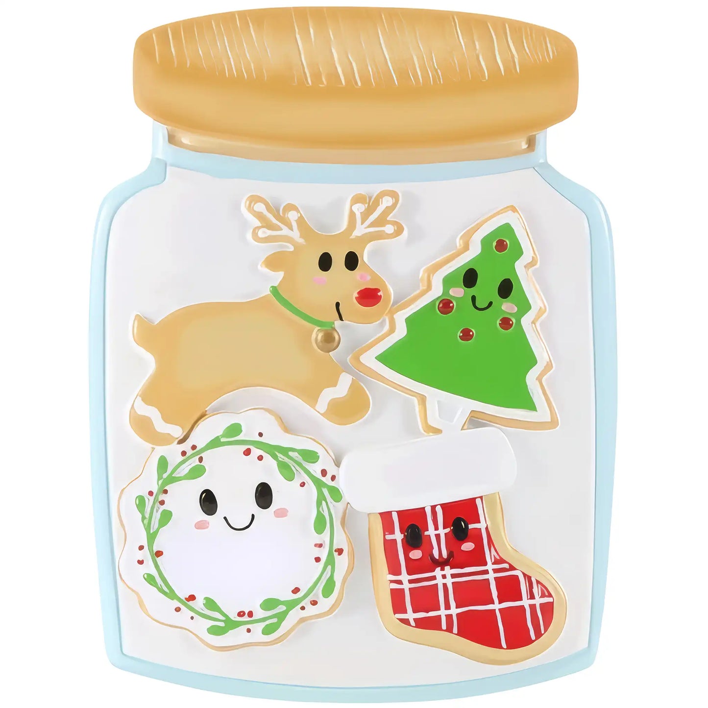 Cookie Jar Family of 4 Christmas Ornament