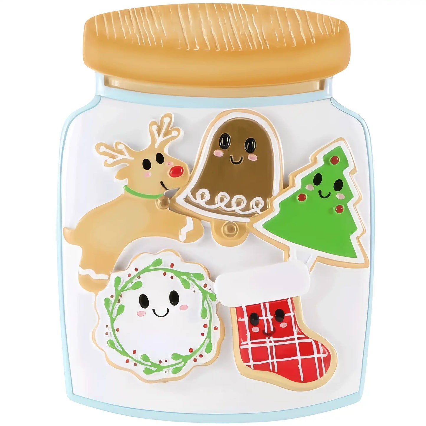 Cookie Jar Family of 5 Christmas Ornament