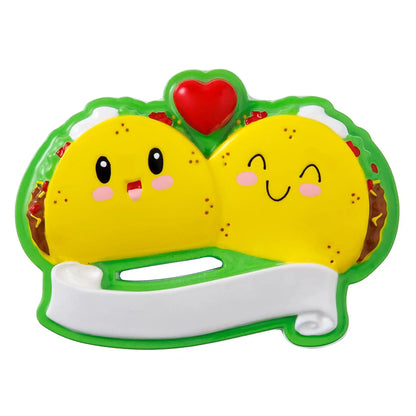 Taco Family of 2 Christmas Ornament