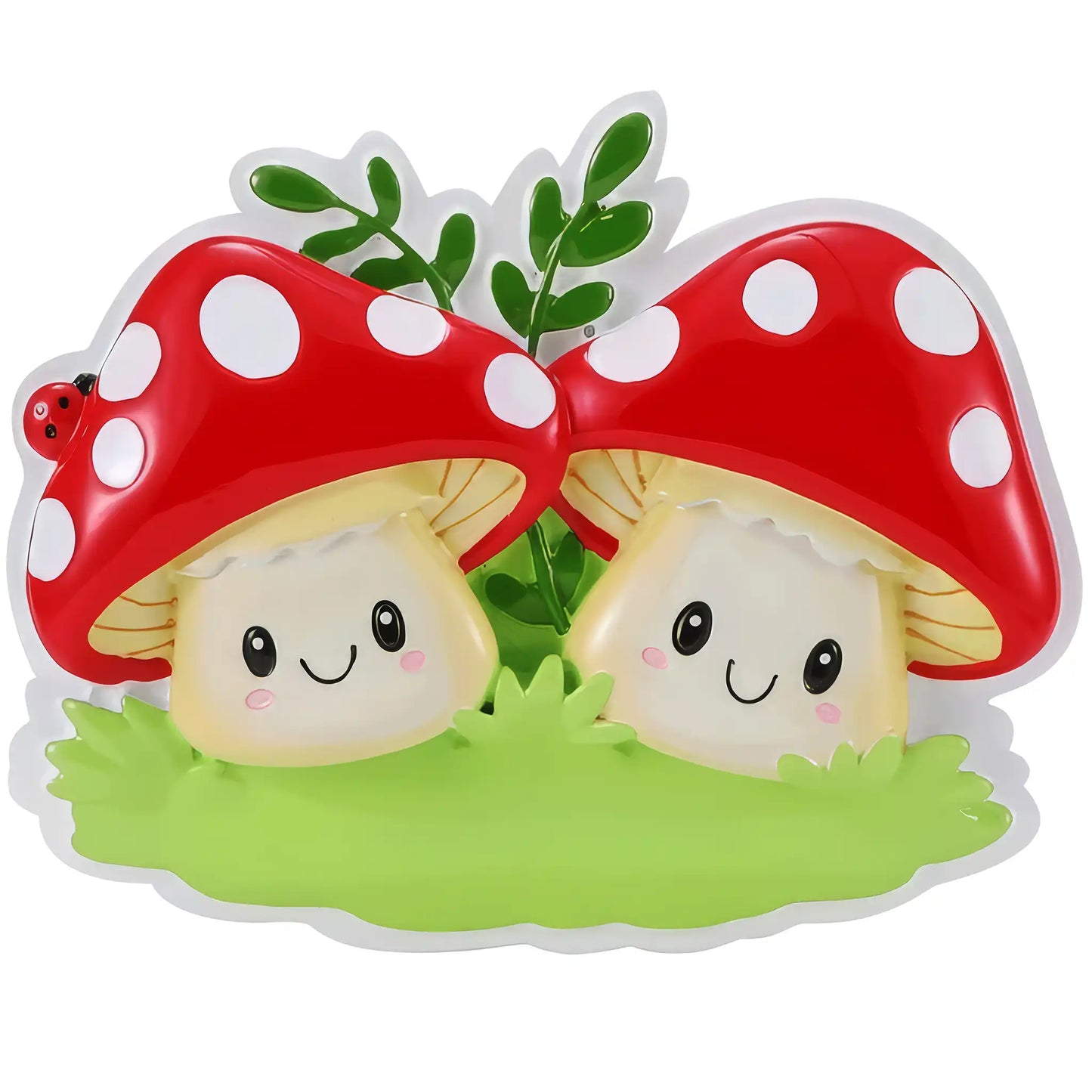 Mushroom Couple Christmas Ornament