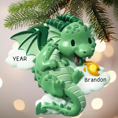 Green Dragon Personalized Ornament