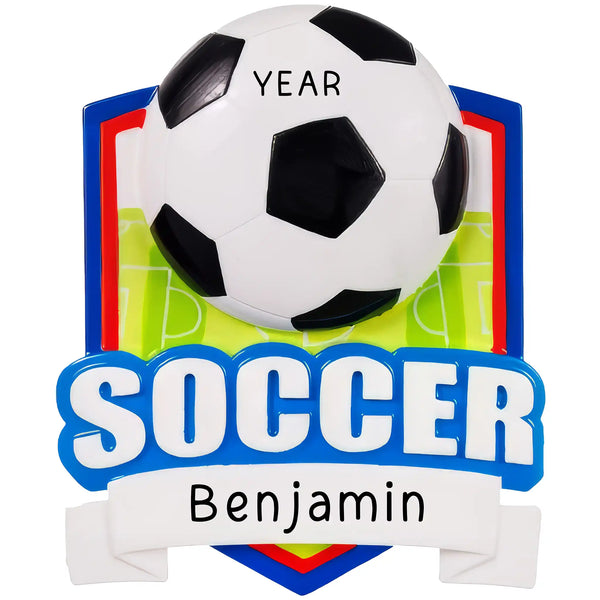 Adorno navideño de fútbol - Collage