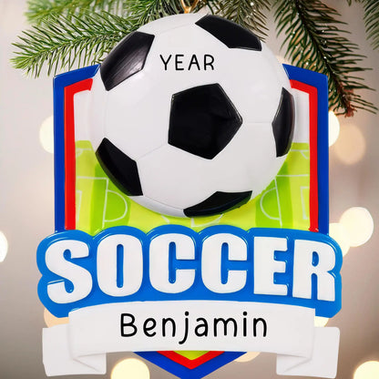 Soccer Christmas Ornament - Collage